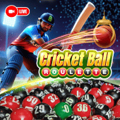 Cricket Ball Roulette live tile art